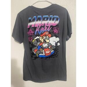 Nintendo World 2023 Universal Studios Mario Kart 92 Gray T-Shirt Medium New Tags